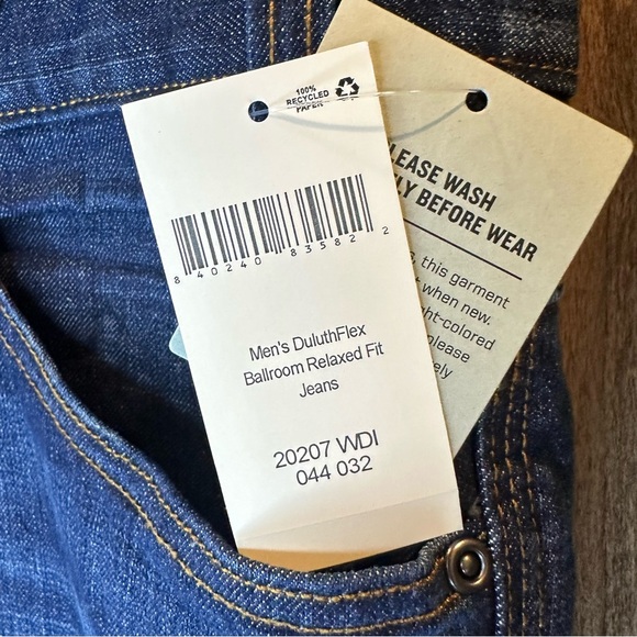 Duluth Trading Co Relaxed Fit Flex Jeans 44x32 - Picture 3 of 8